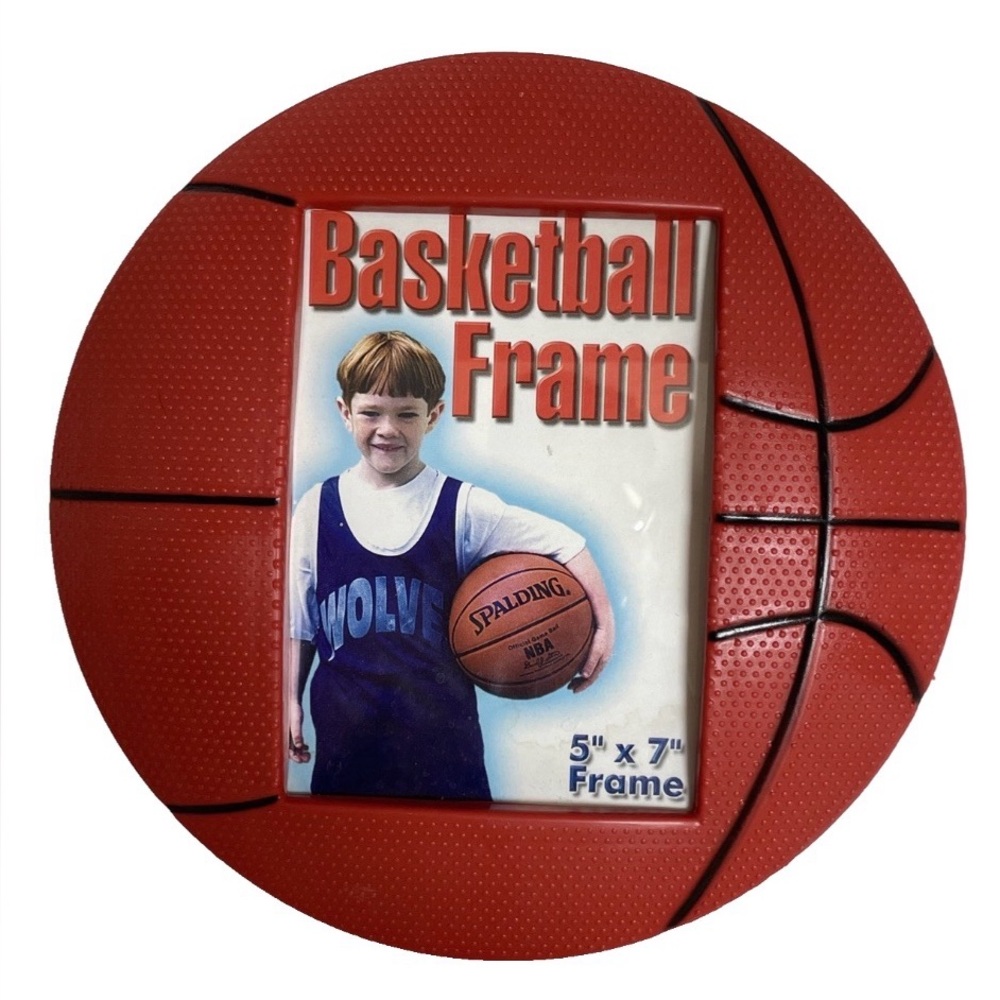 Vintage Y2K BASKETBALL Shaped 5” x 7” PHOTO FRAME